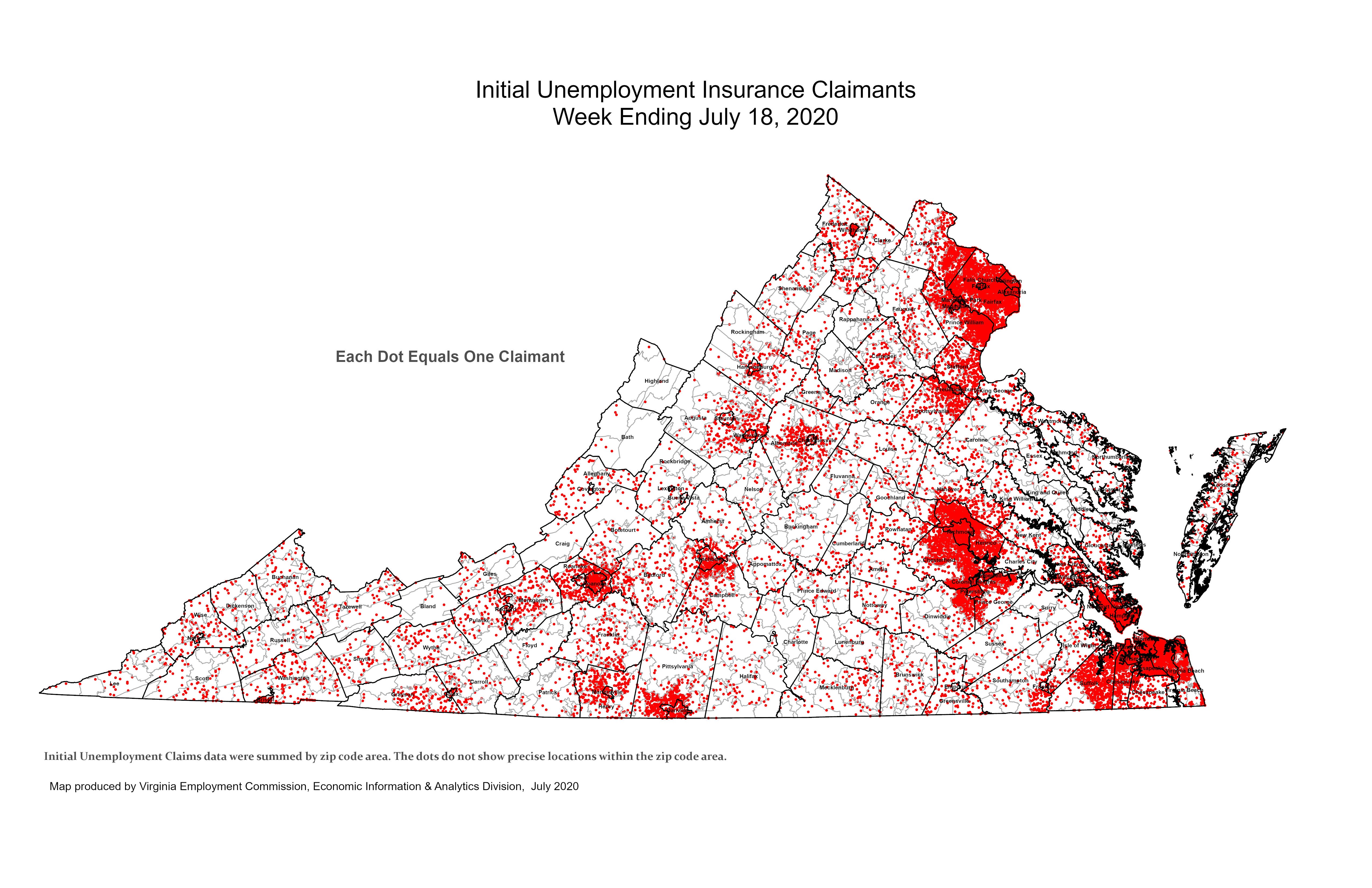 Virginia’s Unemployment Insurance Weekly Claims for Week Ending July 18th | Virginia Employment ...