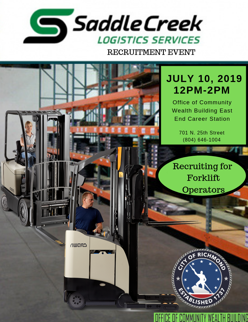 Saddle Creek Logistics Recruitment Event Virginia Employment Commission